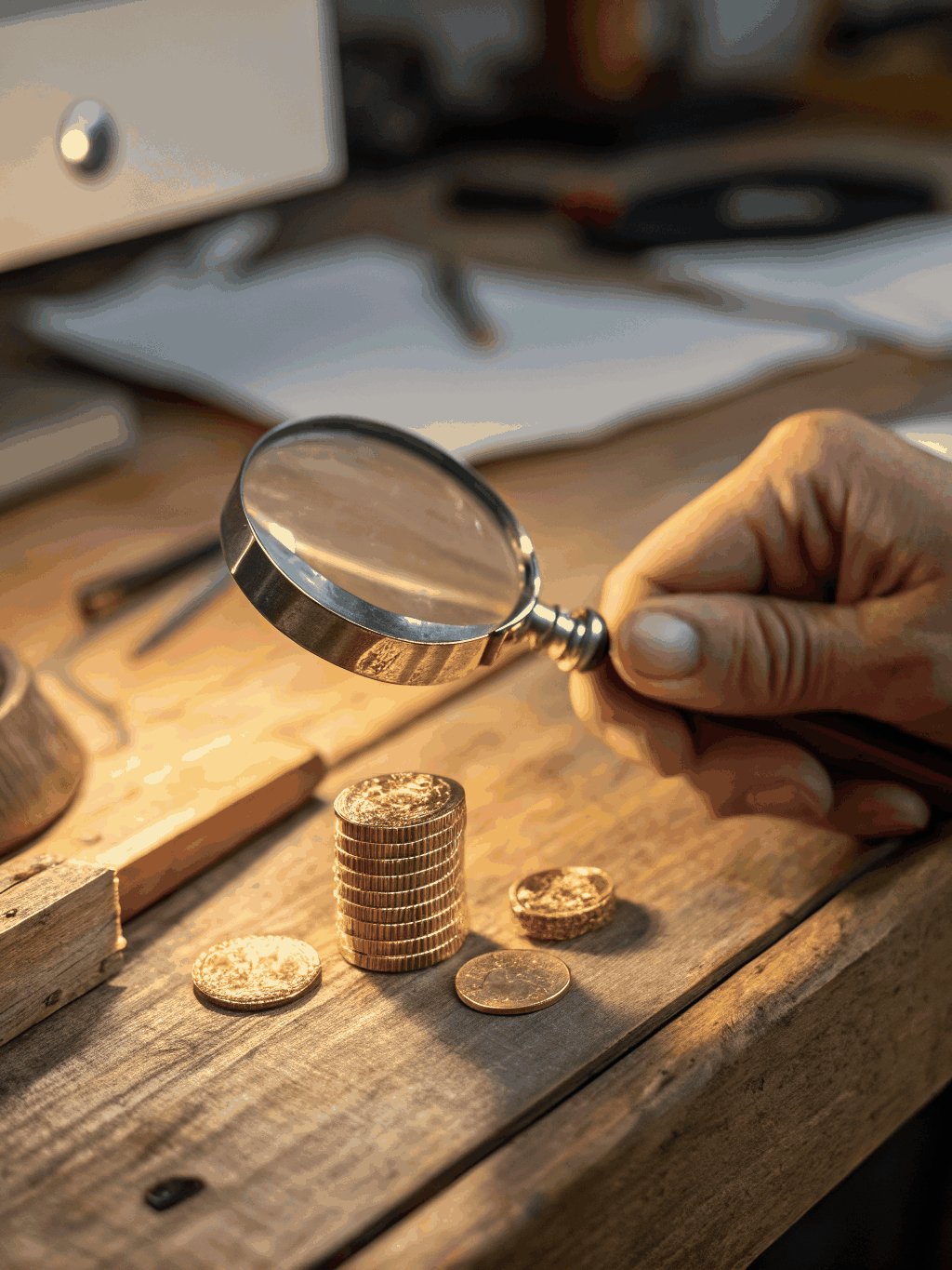 Pırlanta lupu ve taşlar